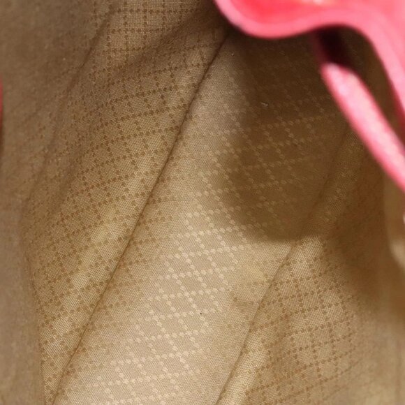 GUCCI Bamboo Backpack Suede Leather Red Gold - Picture 14 of 16